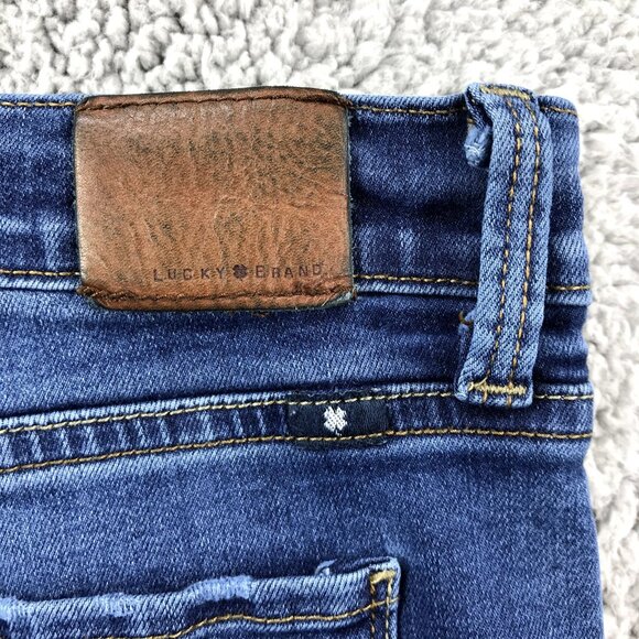 LUCKY BRAND Womens 14/32 R BROOKE Mid Rise Stretch Denim Straight Leg Jeans - Picture 3 of 16